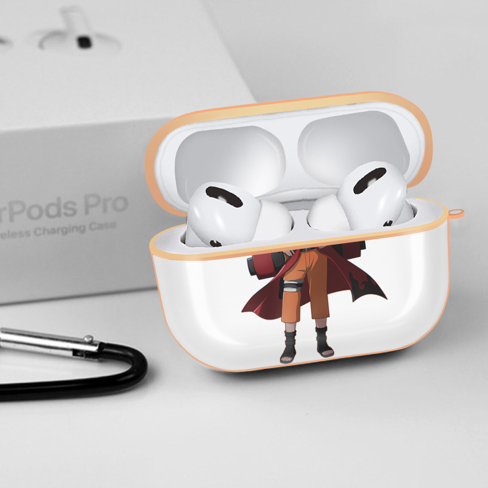 NARUTO -ナルト- うずまき ナルト Uzumaki Naruto 【AirPods Pro用】ハードシェル保護ケース｜耐衝撃・防指紋・カラビナ付き商品仕様