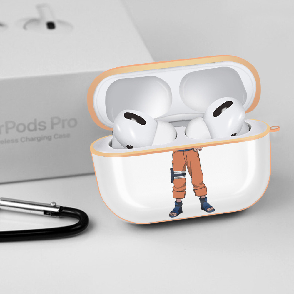 NARUTO -ナルト- うずまき ナルト Uzumaki Naruto 【AirPods Pro用】ハードシェル保護ケース｜耐衝撃・防指紋・カラビナ付き商品仕様
