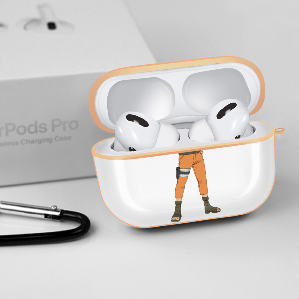 NARUTO -ナルト- うずまき ナルト Uzumaki Naruto 【AirPods Pro用】ハードシェル保護ケース｜耐衝撃・防指紋・カラビナ付き商品仕様