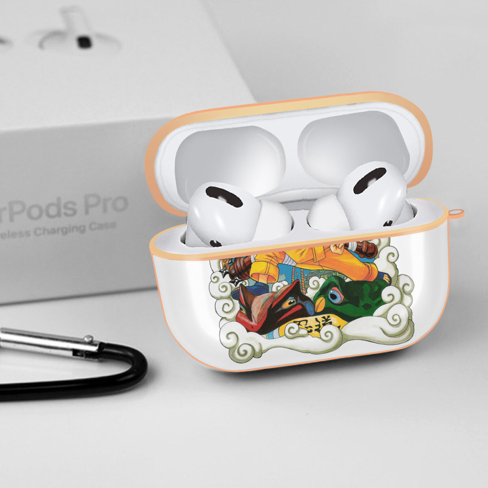 NARUTO -ナルト- うずまき ナルト Uzumaki Naruto 【AirPods Pro用】ハードシェル保護ケース｜耐衝撃・防指紋・カラビナ付き商品仕様