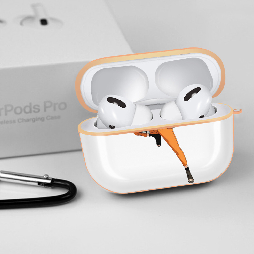 NARUTO -ナルト- うずまき ナルト Uzumaki Naruto 【AirPods Pro用】ハードシェル保護ケース｜耐衝撃・防指紋・カラビナ付き商品仕様