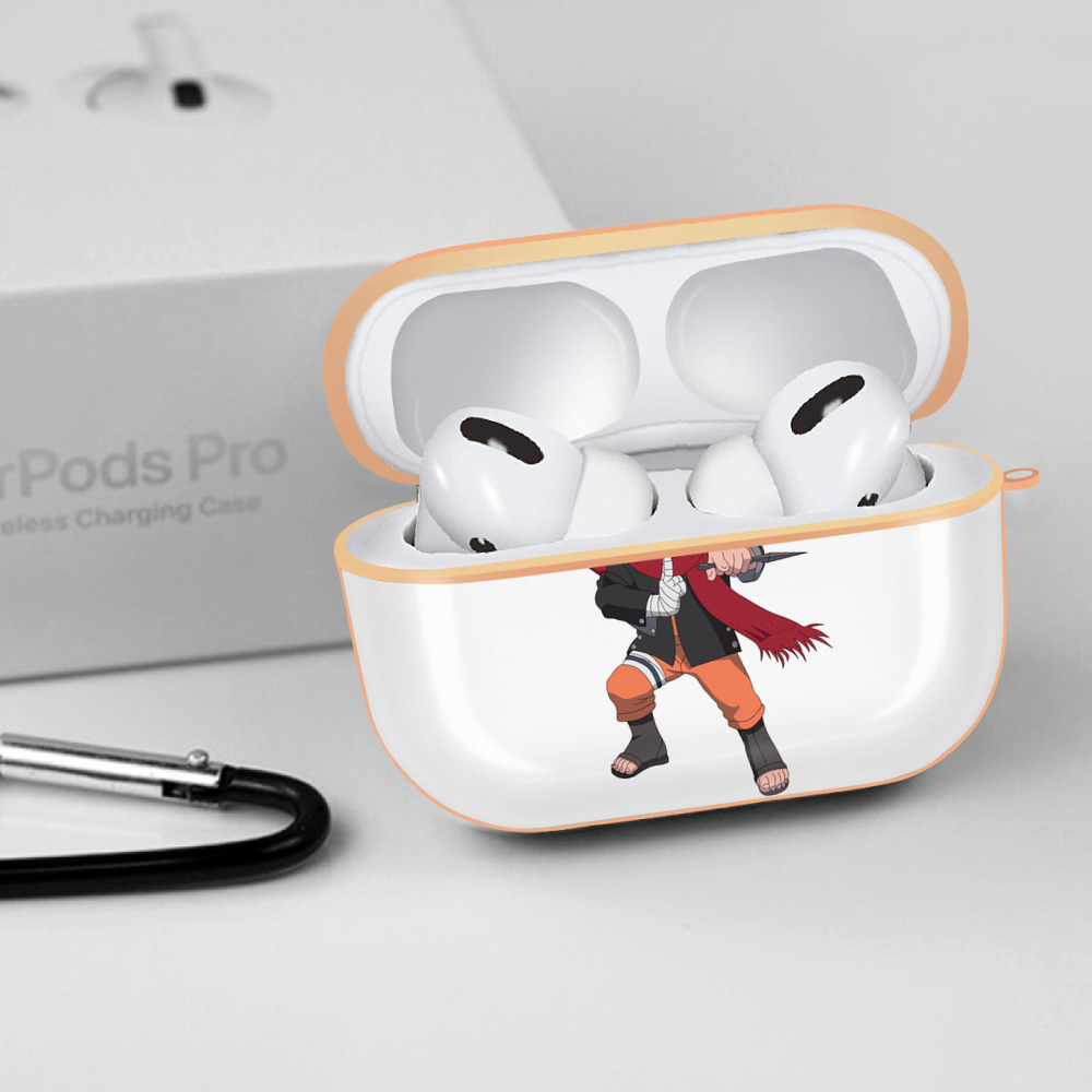 NARUTO -ナルト- うずまき ナルト Uzumaki Naruto 【AirPods Pro用】ハードシェル保護ケース｜耐衝撃・防指紋・カラビナ付き商品仕様