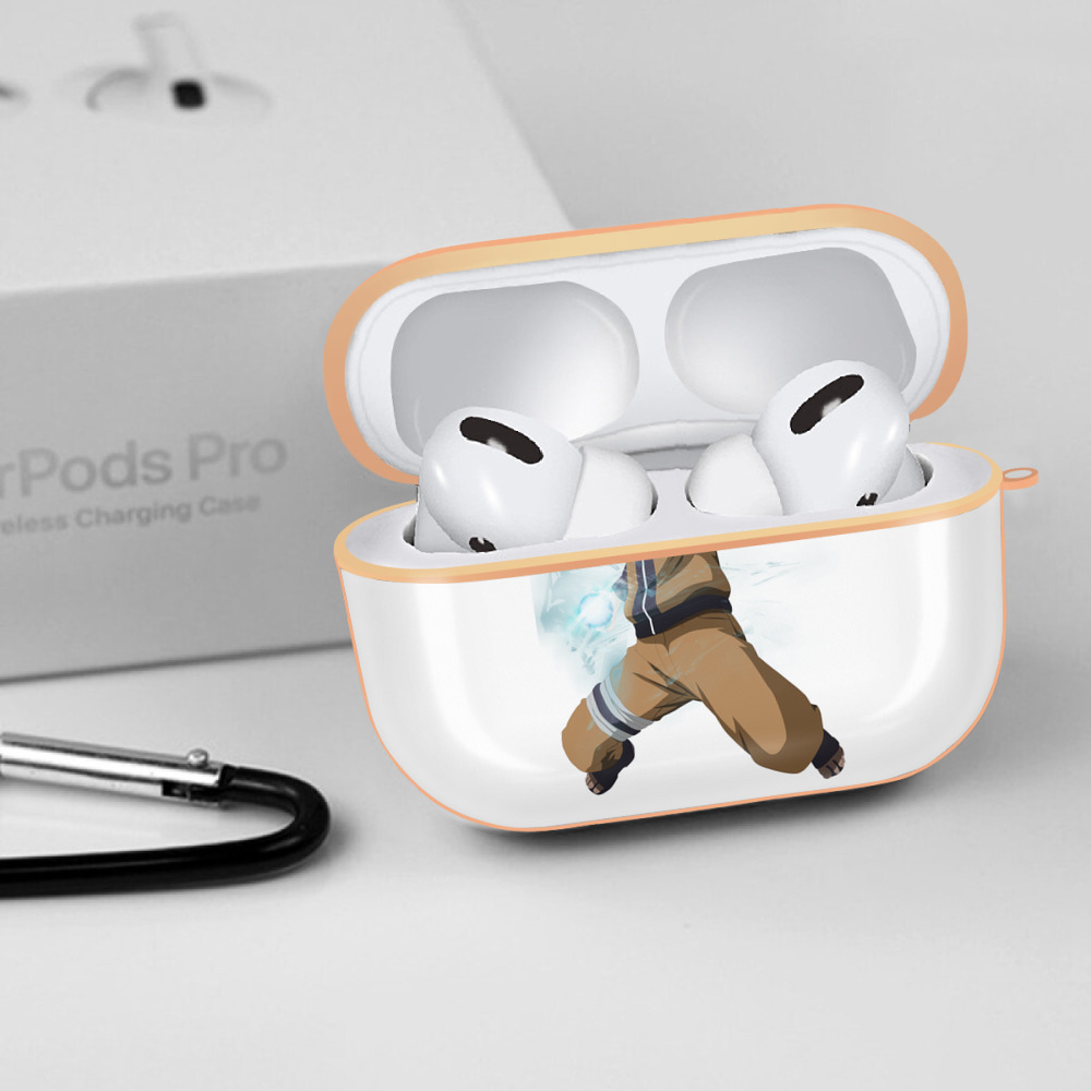NARUTO -ナルト- うずまき ナルト Uzumaki Naruto 【AirPods Pro用】ハードシェル保護ケース｜耐衝撃・防指紋・カラビナ付き商品仕様