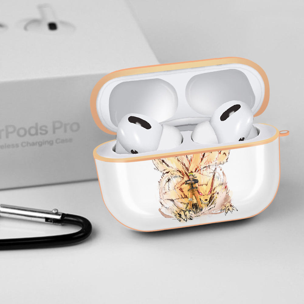 NARUTO -ナルト- うずまき ナルト Uzumaki Naruto 【AirPods Pro用】ハードシェル保護ケース｜耐衝撃・防指紋・カラビナ付き商品仕様