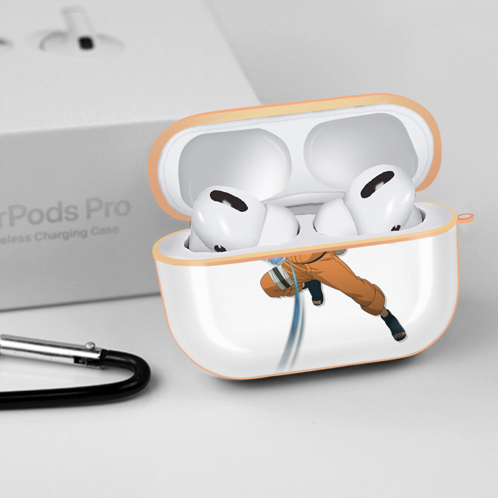 NARUTO -ナルト- うずまき ナルト Uzumaki Naruto 【AirPods Pro用】ハードシェル保護ケース｜耐衝撃・防指紋・カラビナ付き商品仕様