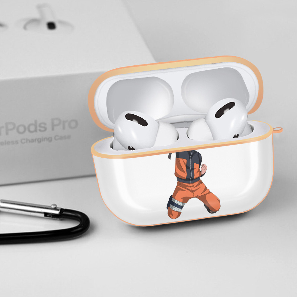 NARUTO -ナルト- うずまき ナルト Uzumaki Naruto 【AirPods Pro用】ハードシェル保護ケース｜耐衝撃・防指紋・カラビナ付き商品仕様