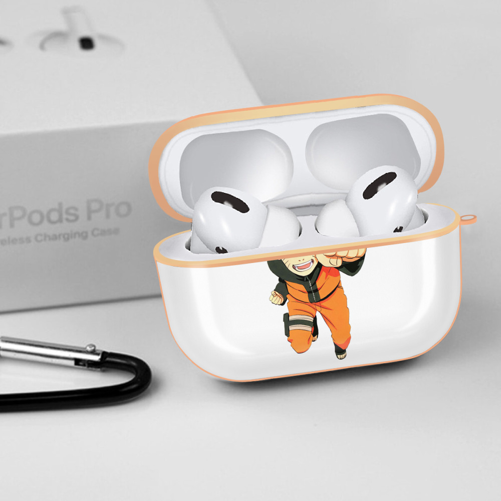 NARUTO -ナルト- うずまき ナルト Uzumaki Naruto 【AirPods Pro用】ハードシェル保護ケース｜耐衝撃・防指紋・カラビナ付き商品仕様