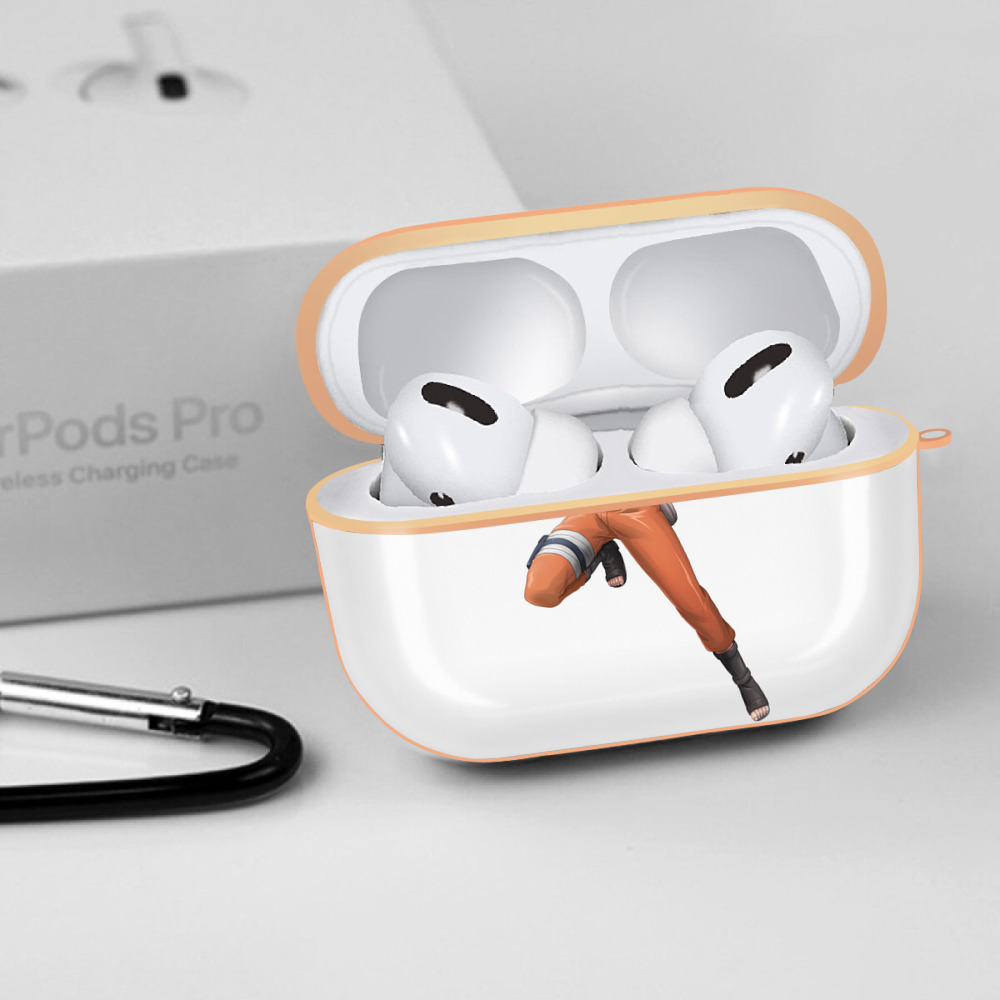 NARUTO -ナルト- うずまき ナルト Uzumaki Naruto 【AirPods Pro用】ハードシェル保護ケース｜耐衝撃・防指紋・カラビナ付き商品仕様