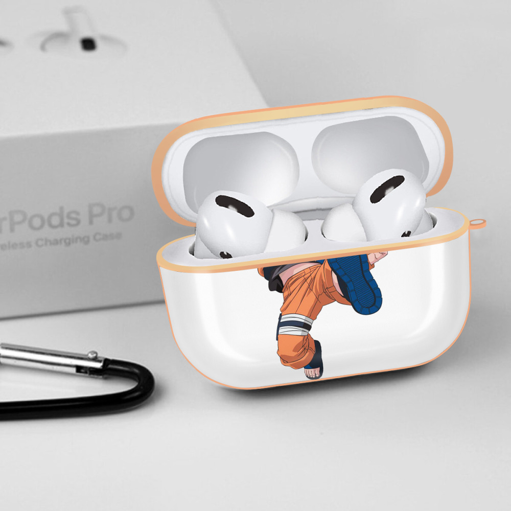 NARUTO -ナルト- うずまき ナルト Uzumaki Naruto 【AirPods Pro用】ハードシェル保護ケース｜耐衝撃・防指紋・カラビナ付き商品仕様