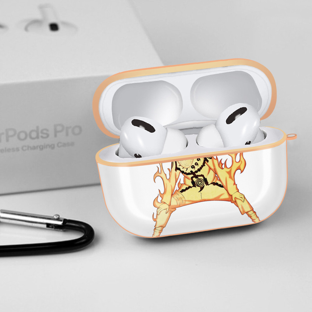 NARUTO -ナルト- うずまき ナルト Uzumaki Naruto 【AirPods Pro用】ハードシェル保護ケース｜耐衝撃・防指紋・カラビナ付き商品仕様