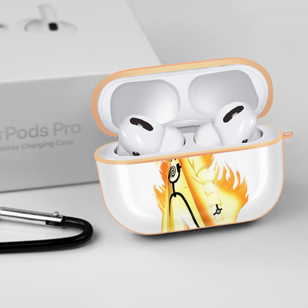 NARUTO -ナルト- うずまき ナルト Uzumaki Naruto 【AirPods Pro用】ハードシェル保護ケース｜耐衝撃・防指紋・カラビナ付き商品仕様
