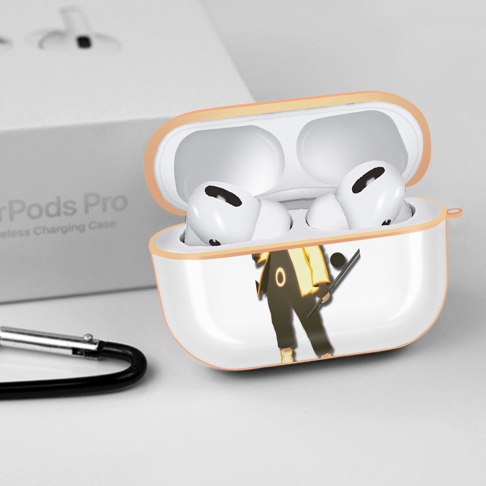 NARUTO -ナルト- うずまき ナルト Uzumaki Naruto 【AirPods Pro用】ハードシェル保護ケース｜耐衝撃・防指紋・カラビナ付き商品仕様