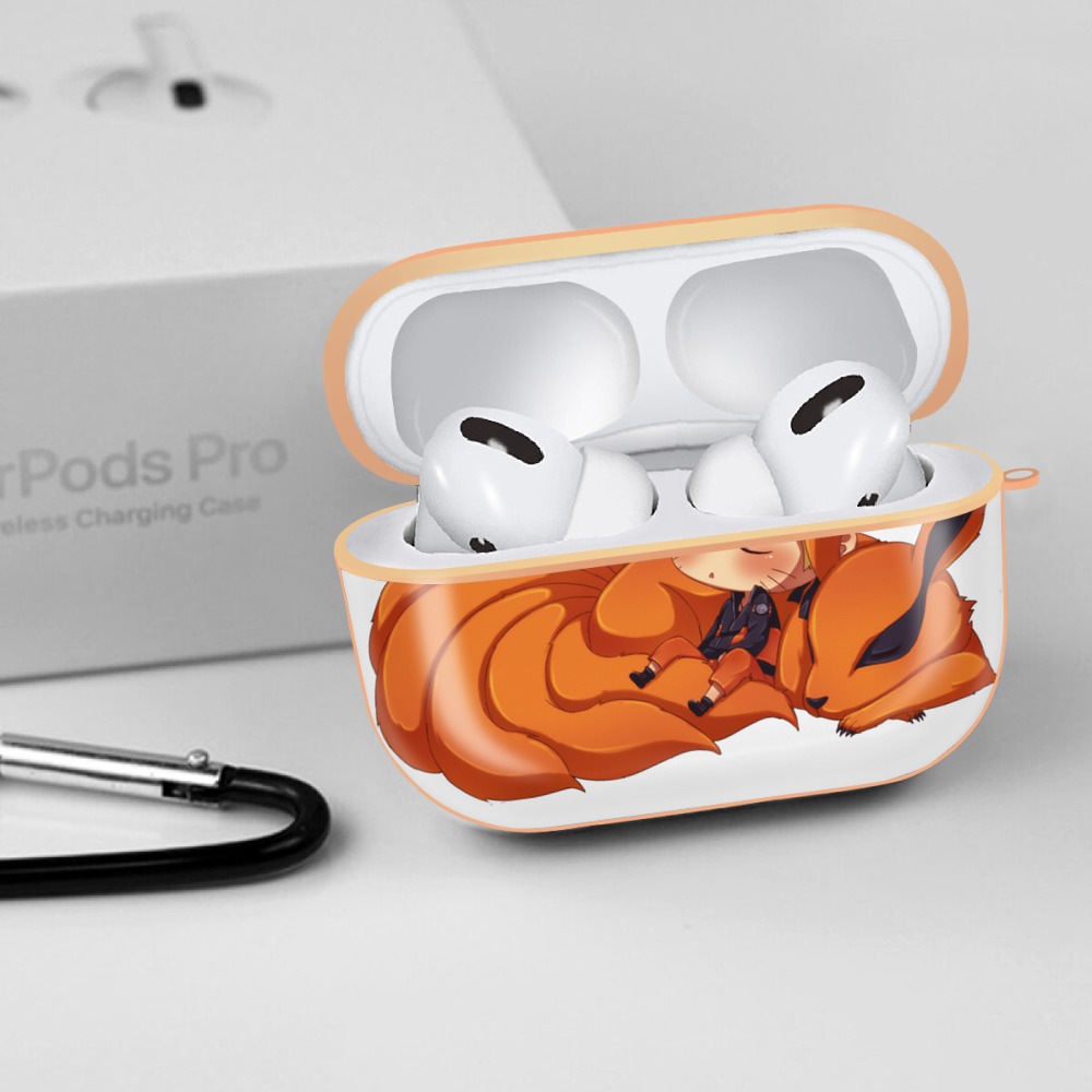 NARUTO -ナルト- うずまき ナルト Uzumaki Naruto 【AirPods Pro用】ハードシェル保護ケース｜耐衝撃・防指紋・カラビナ付き商品仕様