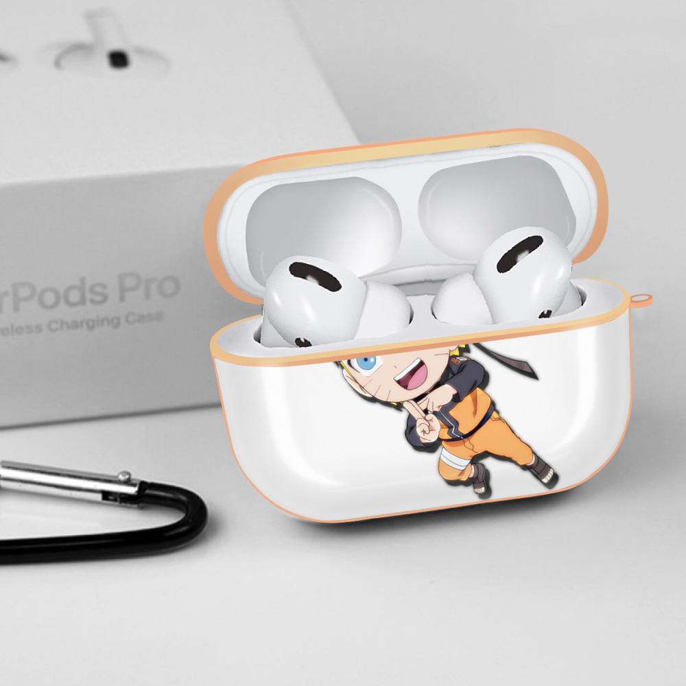 NARUTO -ナルト- うずまき ナルト Uzumaki Naruto 【AirPods Pro用】ハードシェル保護ケース｜耐衝撃・防指紋・カラビナ付き商品仕様