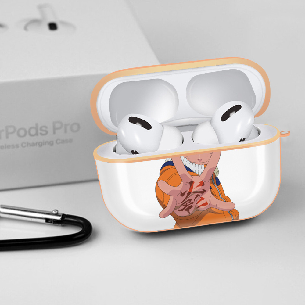NARUTO -ナルト- うずまき ナルト Uzumaki Naruto 【AirPods Pro用】ハードシェル保護ケース｜耐衝撃・防指紋・カラビナ付き商品仕様