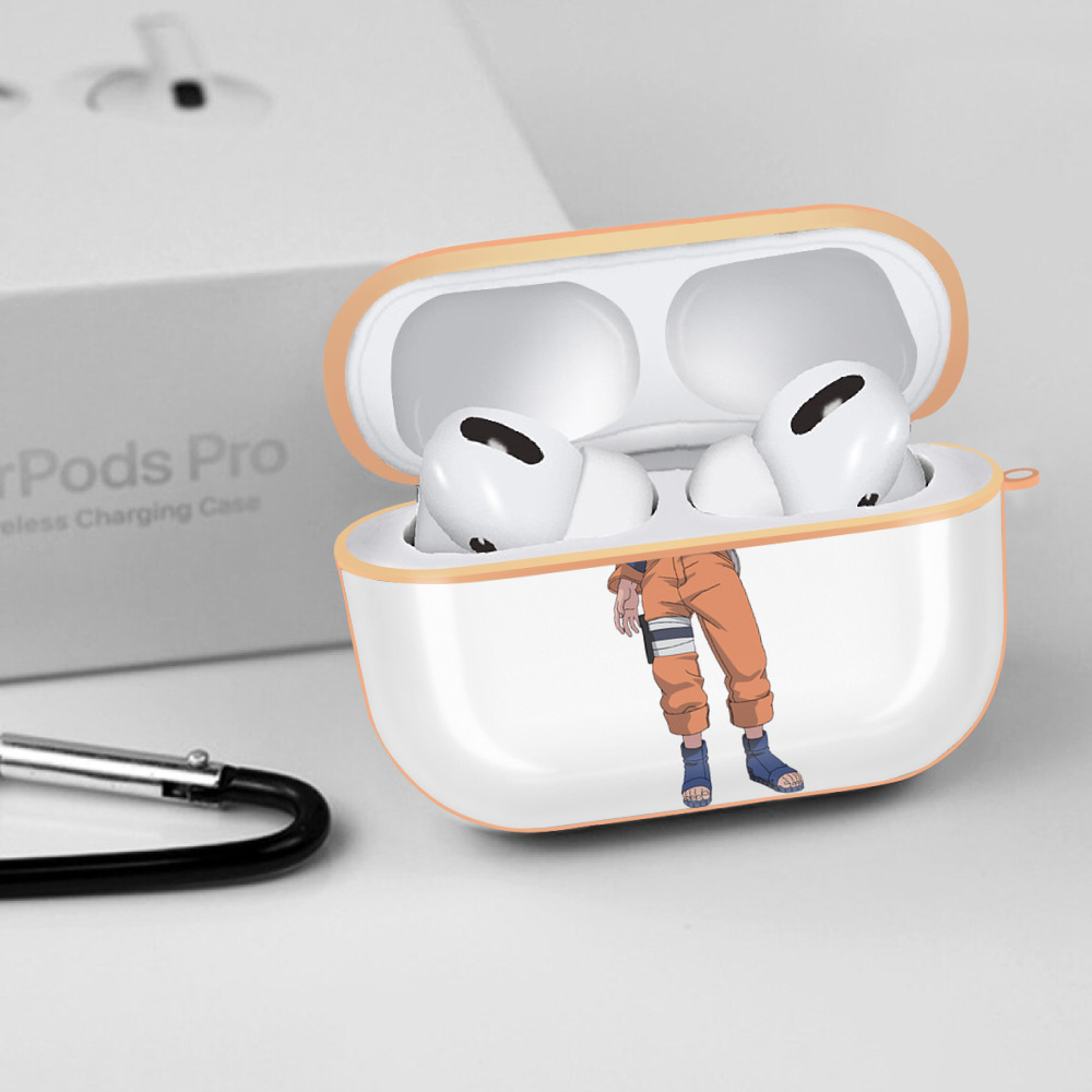 NARUTO -ナルト- うずまき ナルト Uzumaki Naruto 【AirPods Pro用】ハードシェル保護ケース｜耐衝撃・防指紋・カラビナ付き商品仕様