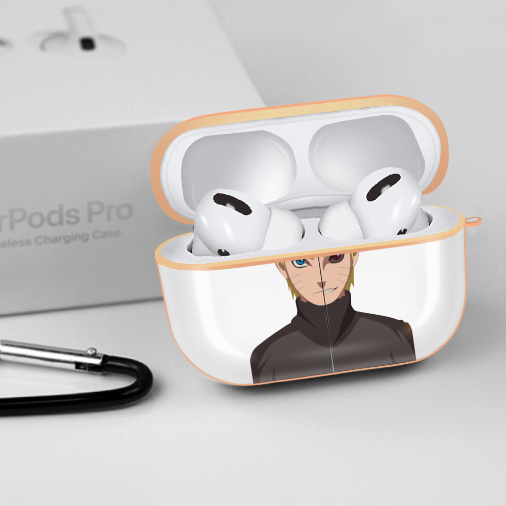 NARUTO -ナルト- うずまき ナルト Uzumaki Naruto 【AirPods Pro用】ハードシェル保護ケース｜耐衝撃・防指紋・カラビナ付き商品仕様