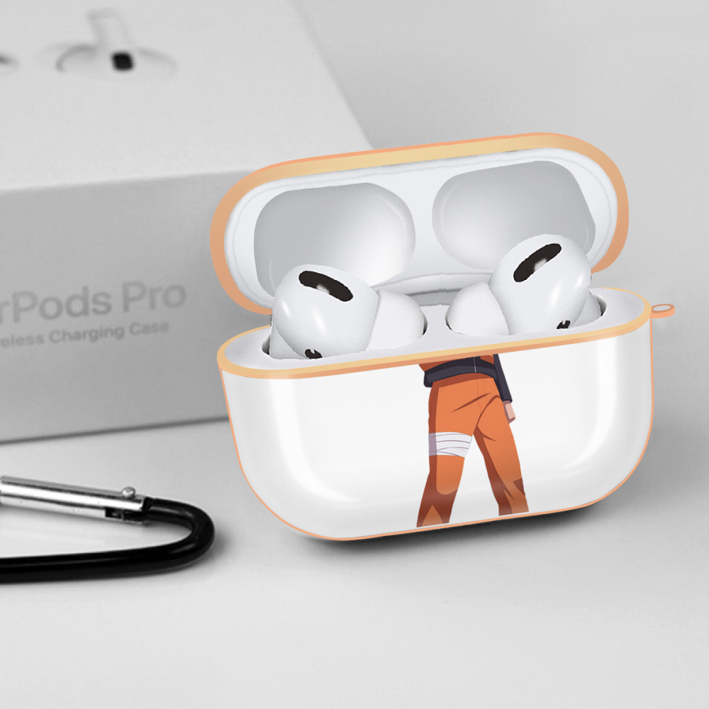 NARUTO -ナルト- うずまき ナルト Uzumaki Naruto 【AirPods Pro用】ハードシェル保護ケース｜耐衝撃・防指紋・カラビナ付き商品仕様