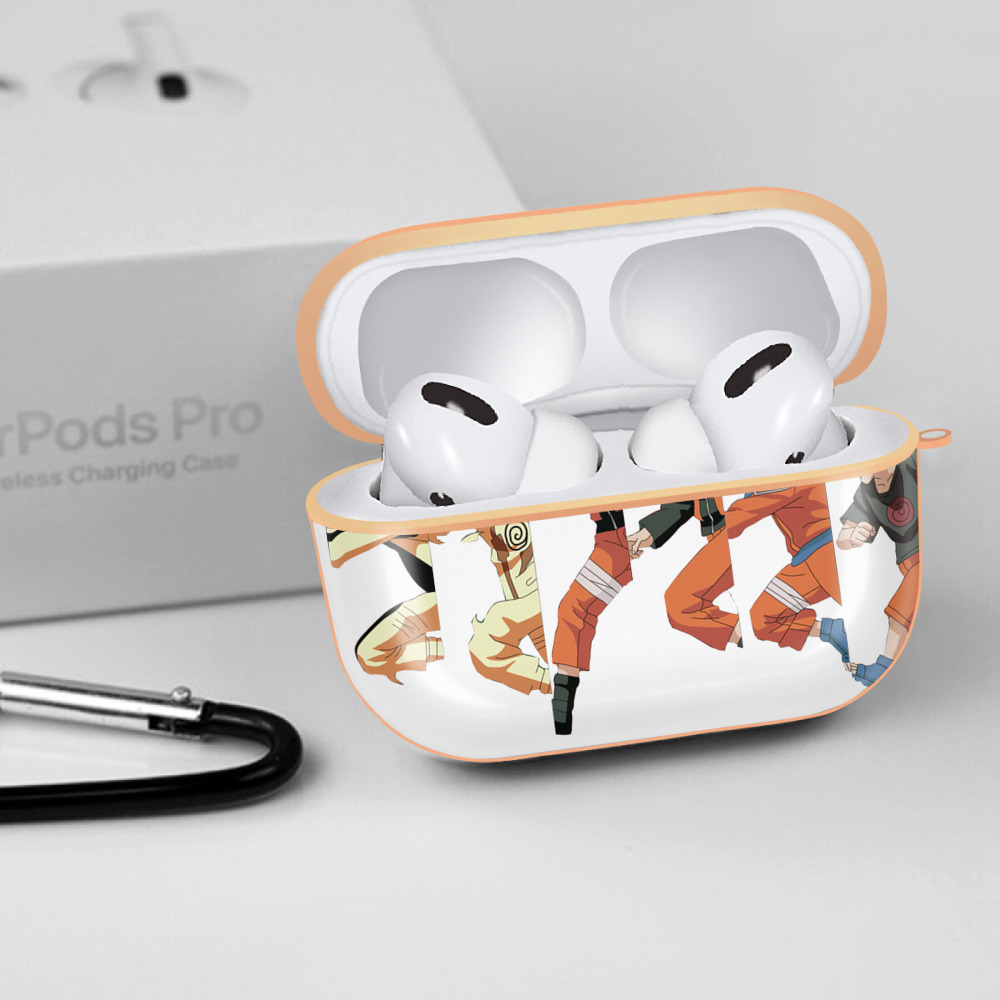 NARUTO -ナルト- うずまき ナルト Uzumaki Naruto 【AirPods Pro用】ハードシェル保護ケース｜耐衝撃・防指紋・カラビナ付き商品仕様