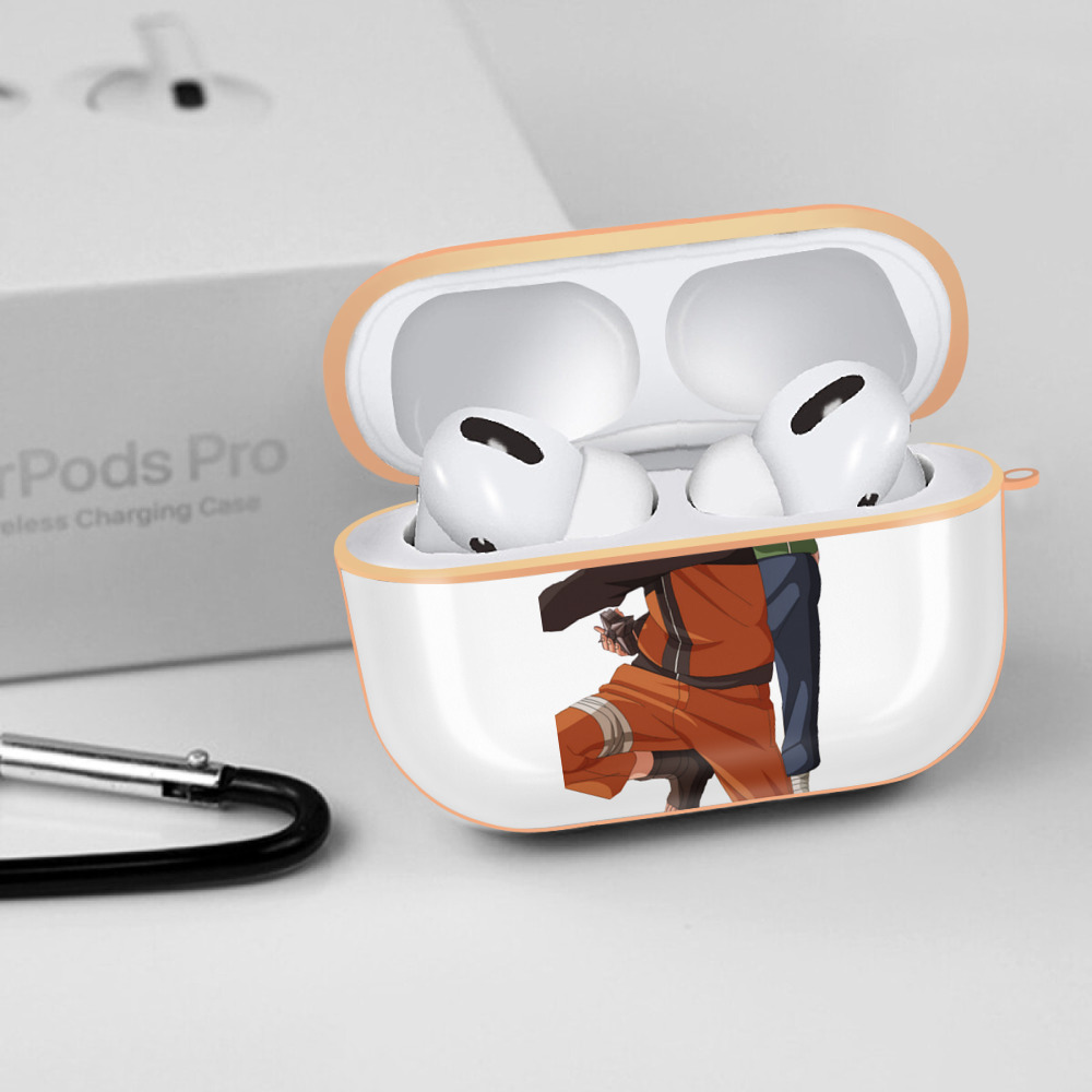 NARUTO -ナルト- うずまき ナルト Uzumaki Naruto 【AirPods Pro用】ハードシェル保護ケース｜耐衝撃・防指紋・カラビナ付き商品仕様