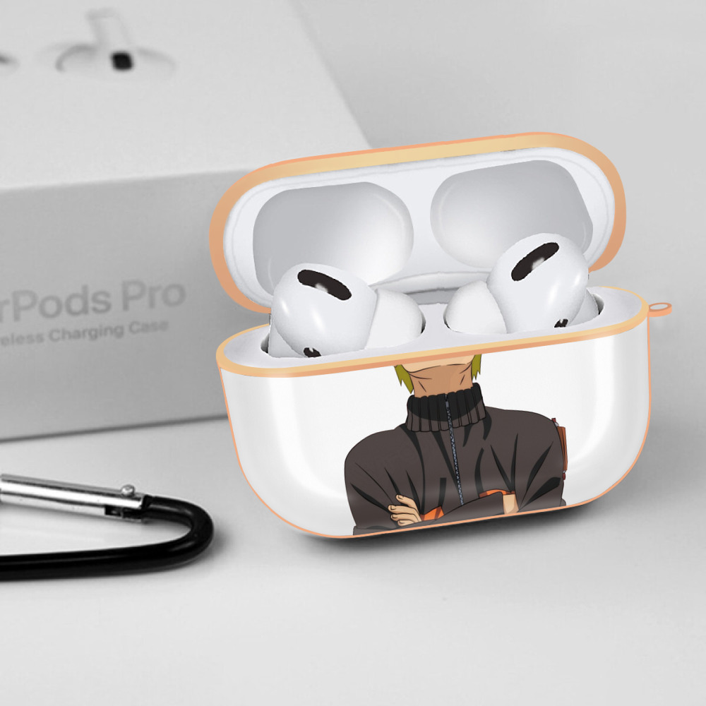 NARUTO -ナルト- うずまき ナルト Uzumaki Naruto 【AirPods Pro用】ハードシェル保護ケース｜耐衝撃・防指紋・カラビナ付き商品仕様
