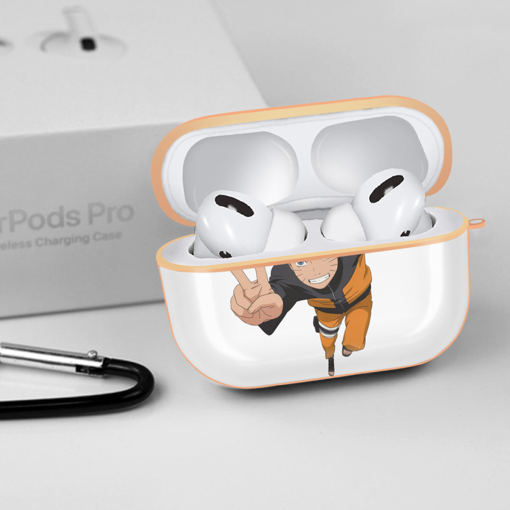 NARUTO -ナルト- うずまき ナルト Uzumaki Naruto 【AirPods Pro用】ハードシェル保護ケース｜耐衝撃・防指紋・カラビナ付き商品仕様