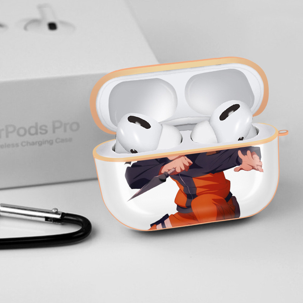 NARUTO -ナルト- うずまき ナルト Uzumaki Naruto 【AirPods Pro用】ハードシェル保護ケース｜耐衝撃・防指紋・カラビナ付き商品仕様