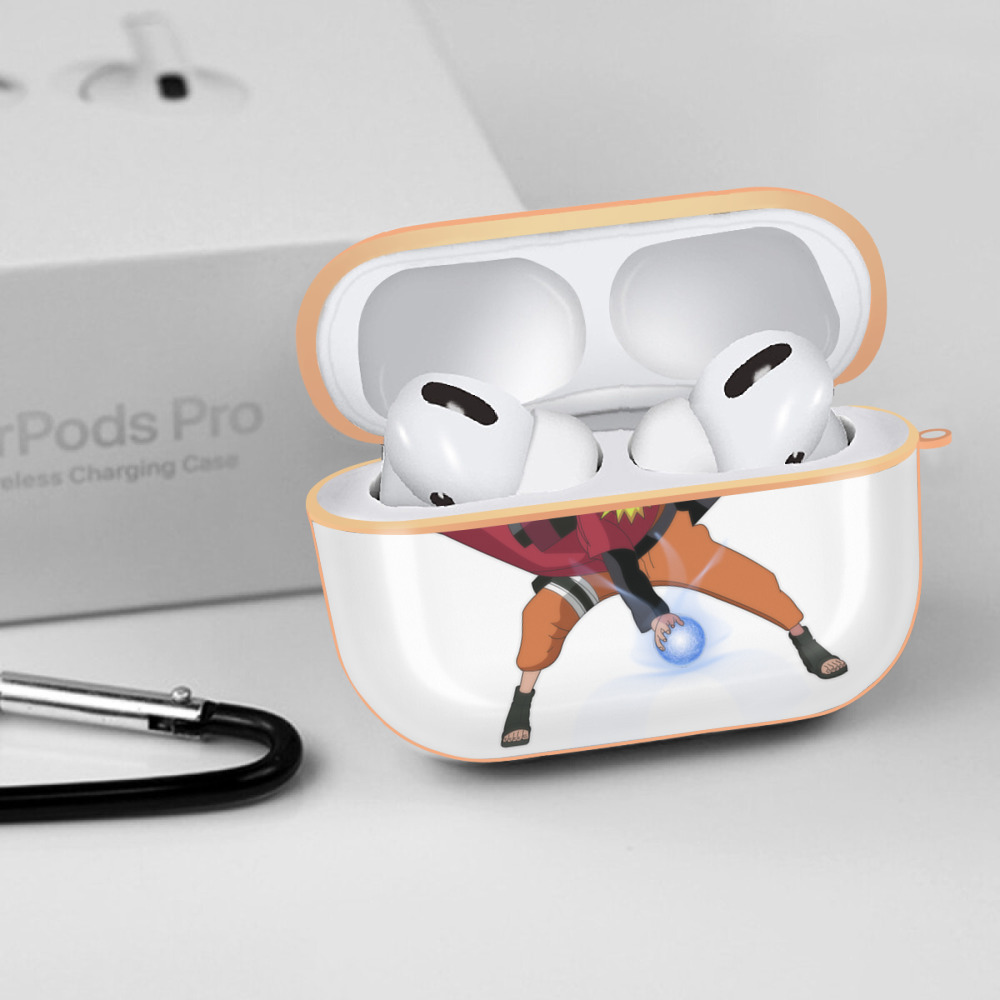 NARUTO -ナルト- うずまき ナルト Uzumaki Naruto 【AirPods Pro用】ハードシェル保護ケース｜耐衝撃・防指紋・カラビナ付き商品仕様