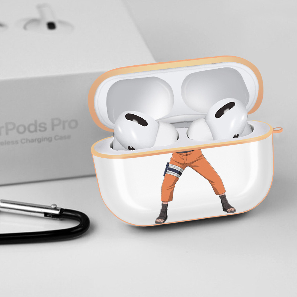 NARUTO -ナルト- うずまき ナルト Uzumaki Naruto 【AirPods Pro用】ハードシェル保護ケース｜耐衝撃・防指紋・カラビナ付き商品仕様