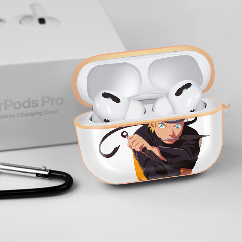 NARUTO -ナルト- うずまき ナルト Uzumaki Naruto 【AirPods Pro用】ハードシェル保護ケース｜耐衝撃・防指紋・カラビナ付き商品仕様