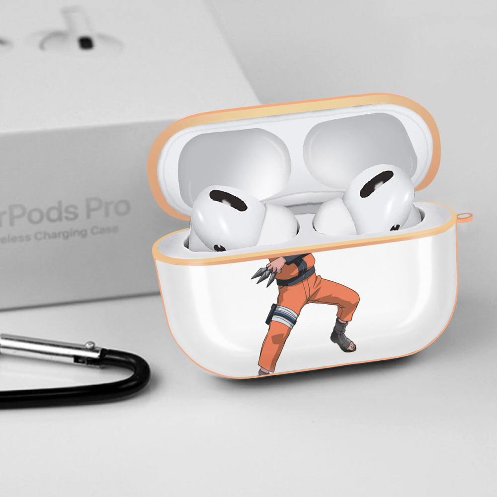 NARUTO -ナルト- うずまき ナルト Uzumaki Naruto 【AirPods Pro用】ハードシェル保護ケース｜耐衝撃・防指紋・カラビナ付き商品仕様
