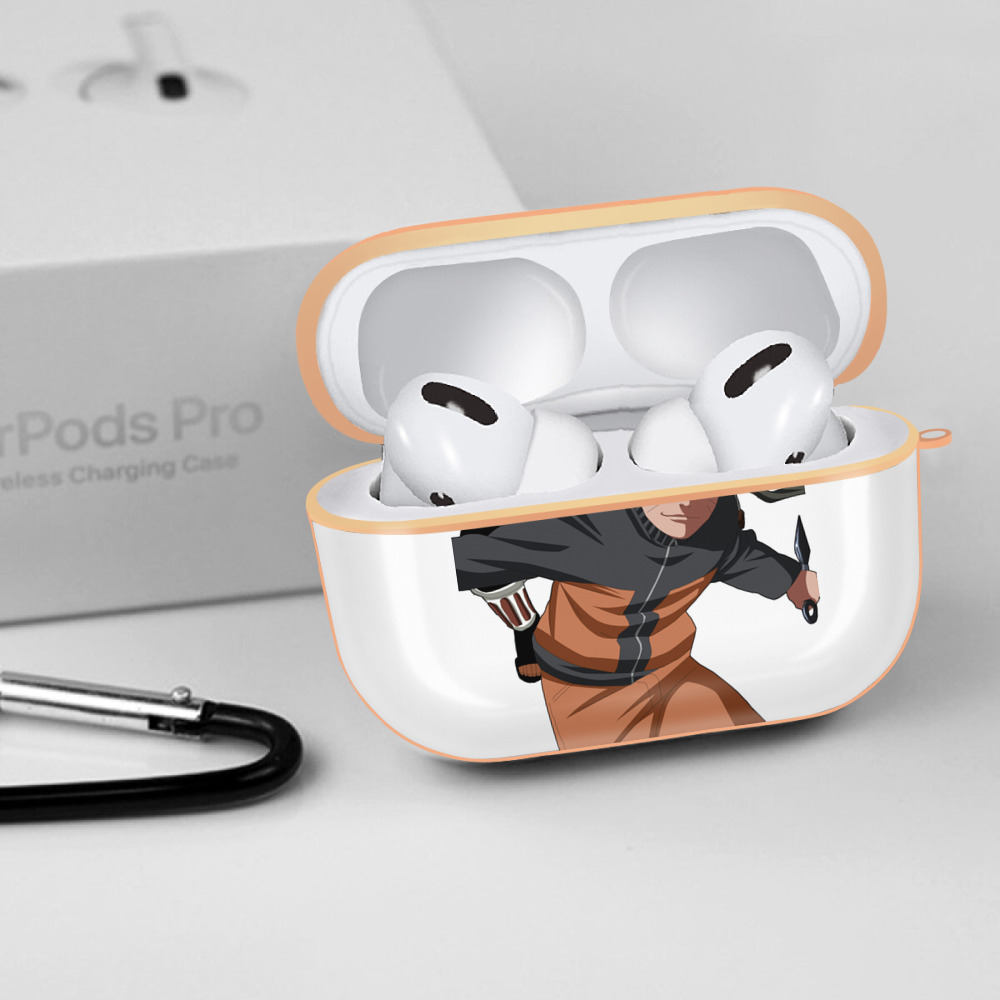 NARUTO -ナルト- うずまき ナルト Uzumaki Naruto 【AirPods Pro用】ハードシェル保護ケース｜耐衝撃・防指紋・カラビナ付き商品仕様