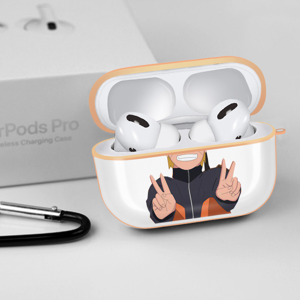 NARUTO -ナルト- うずまき ナルト Uzumaki Naruto 【AirPods Pro用】ハードシェル保護ケース｜耐衝撃・防指紋・カラビナ付き商品仕様