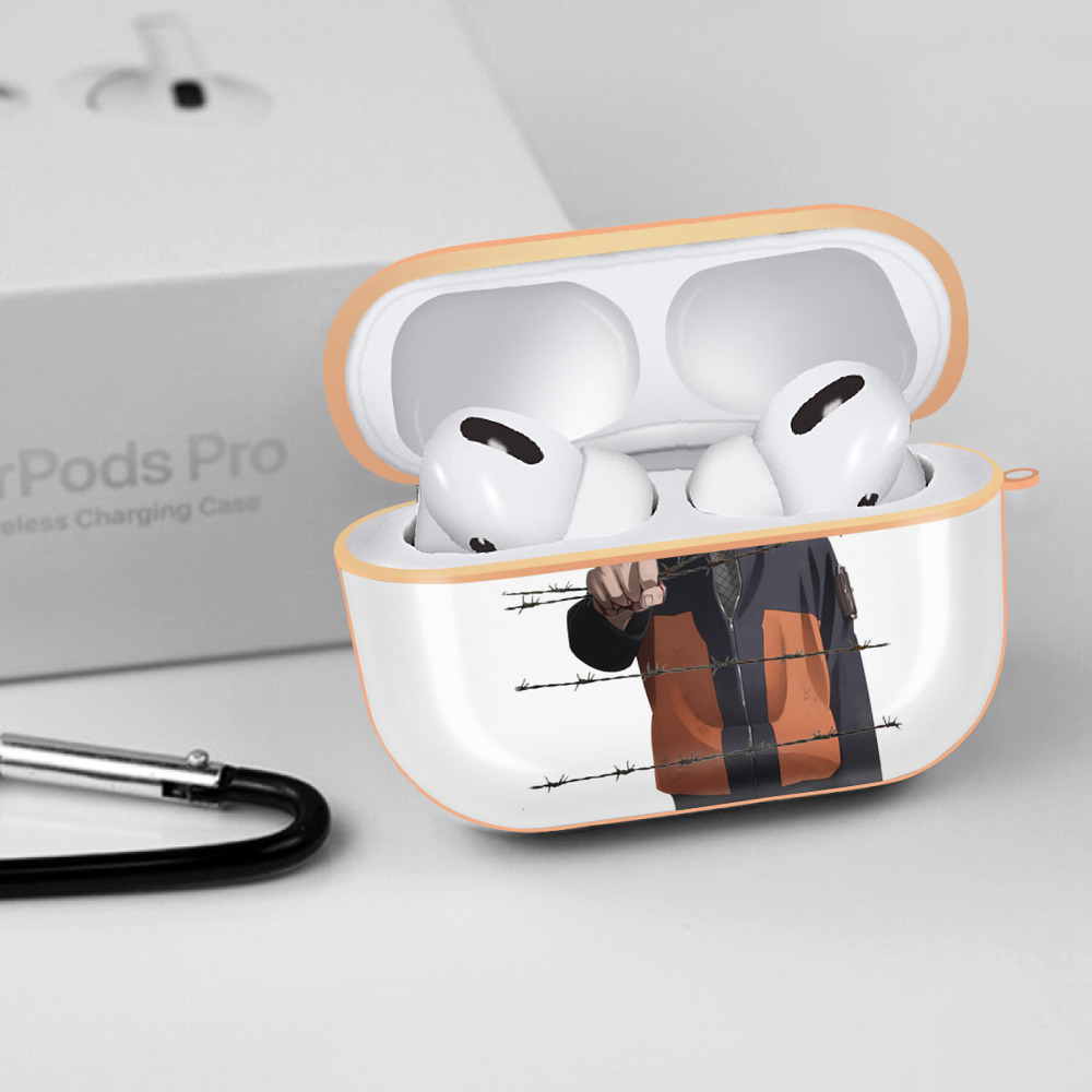 NARUTO -ナルト- うずまき ナルト Uzumaki Naruto 【AirPods Pro用】ハードシェル保護ケース｜耐衝撃・防指紋・カラビナ付き商品仕様