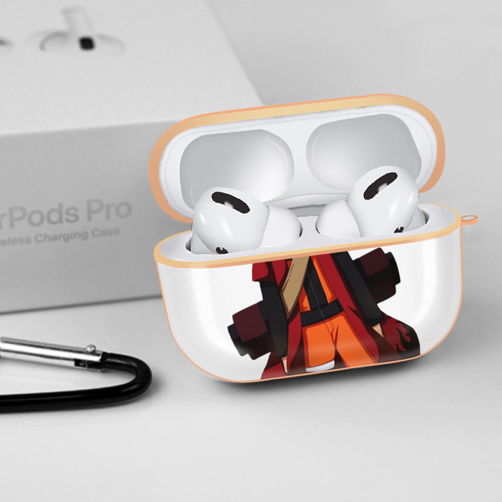 NARUTO -ナルト- うずまき ナルト Uzumaki Naruto 【AirPods Pro用】ハードシェル保護ケース｜耐衝撃・防指紋・カラビナ付き商品仕様
