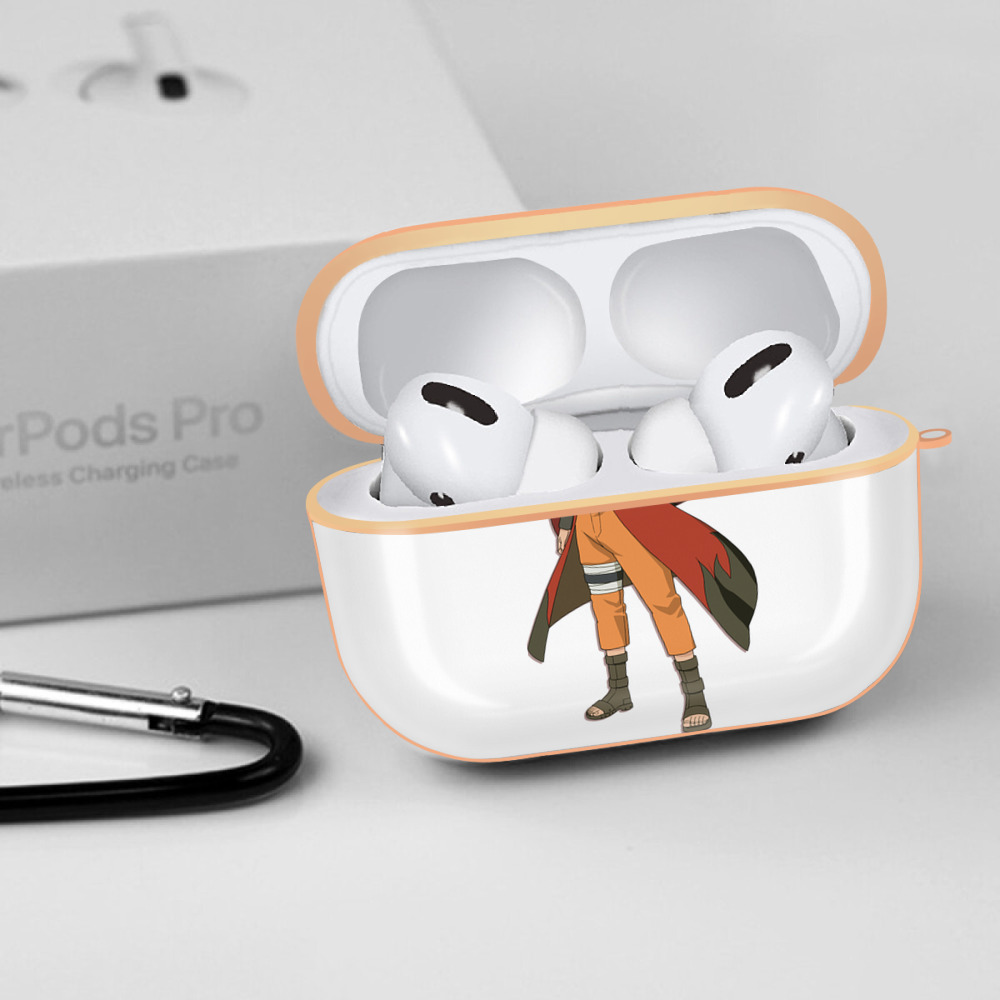 NARUTO -ナルト- うずまき ナルト Uzumaki Naruto 【AirPods Pro用】ハードシェル保護ケース｜耐衝撃・防指紋・カラビナ付き商品仕様