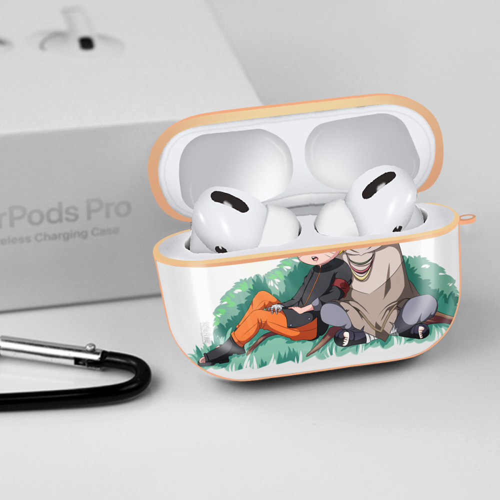 NARUTO -ナルト- うずまき ナルト Uzumaki Naruto 【AirPods Pro用】ハードシェル保護ケース｜耐衝撃・防指紋・カラビナ付き商品仕様