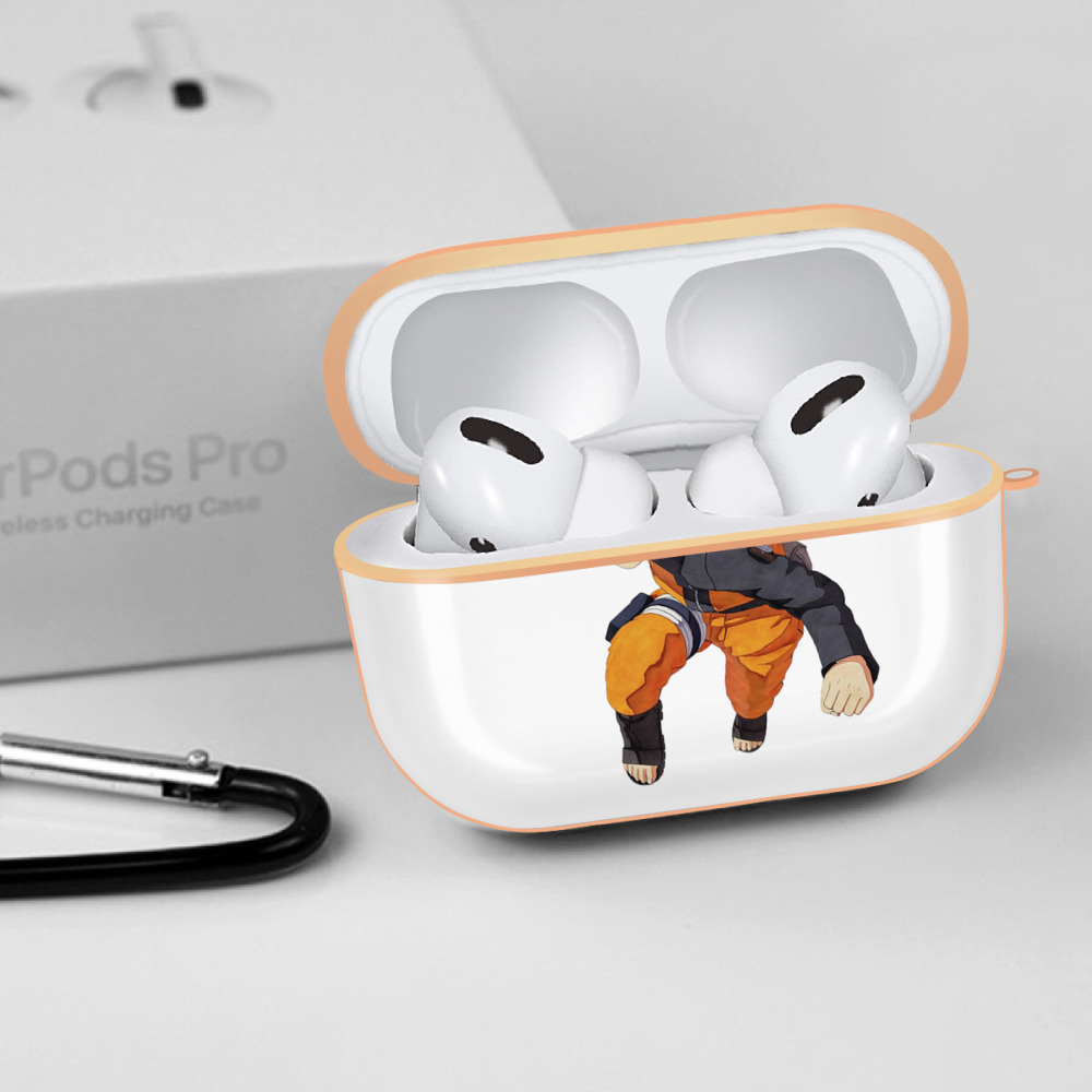 NARUTO -ナルト- うずまき ナルト Uzumaki Naruto 【AirPods Pro用】ハードシェル保護ケース｜耐衝撃・防指紋・カラビナ付き商品仕様