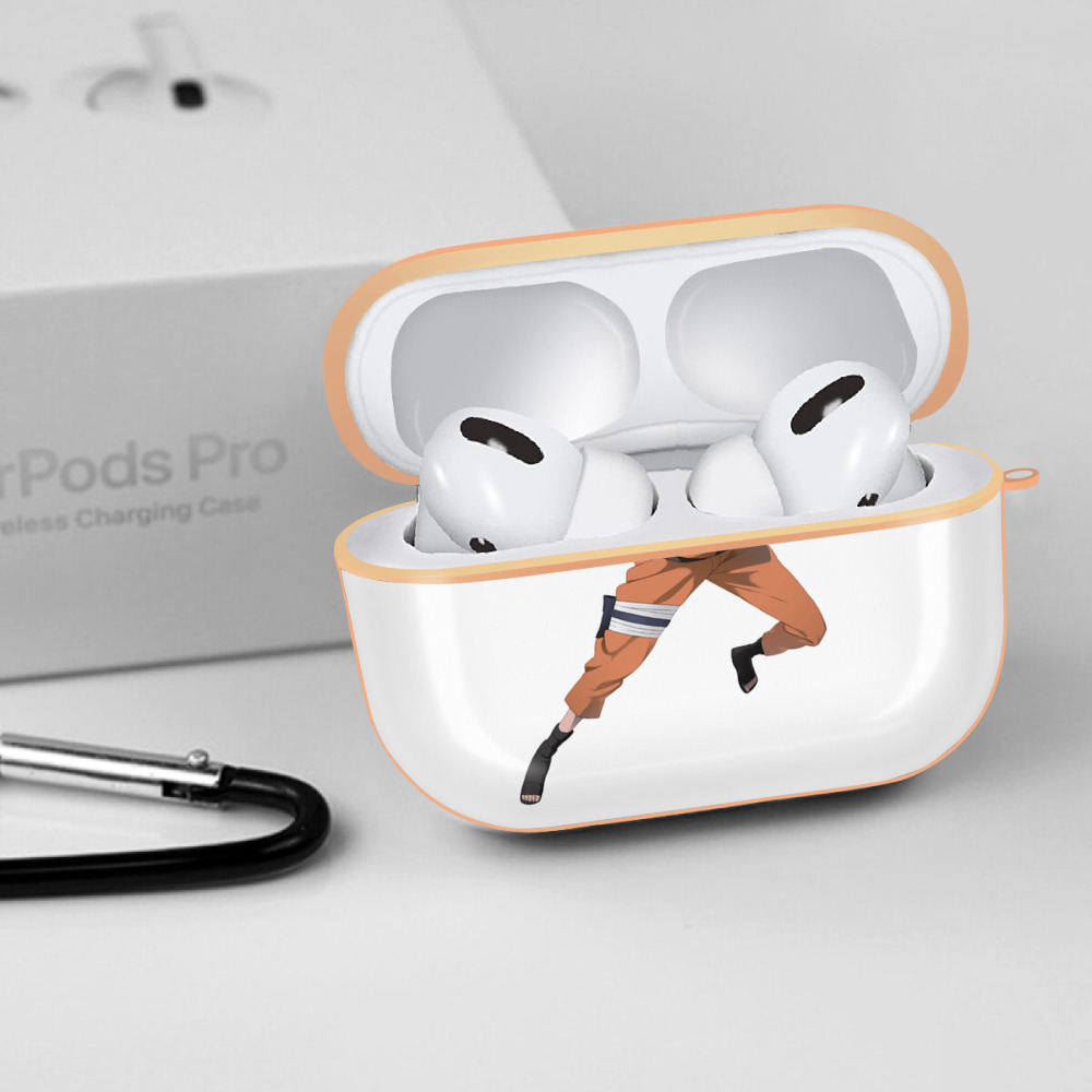 NARUTO -ナルト- うずまき ナルト Uzumaki Naruto 【AirPods Pro用】ハードシェル保護ケース｜耐衝撃・防指紋・カラビナ付き商品仕様
