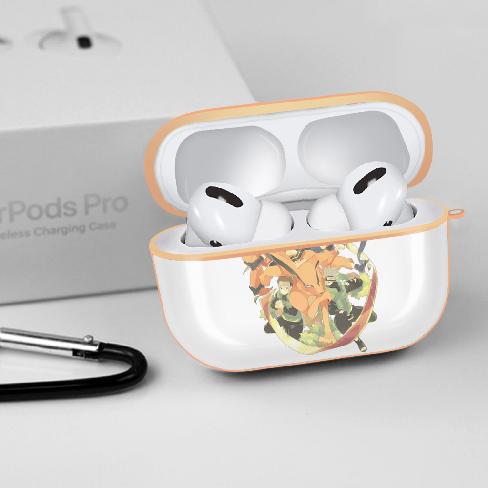 NARUTO -ナルト- うずまき ナルト Uzumaki Naruto 【AirPods Pro用】ハードシェル保護ケース｜耐衝撃・防指紋・カラビナ付き商品仕様