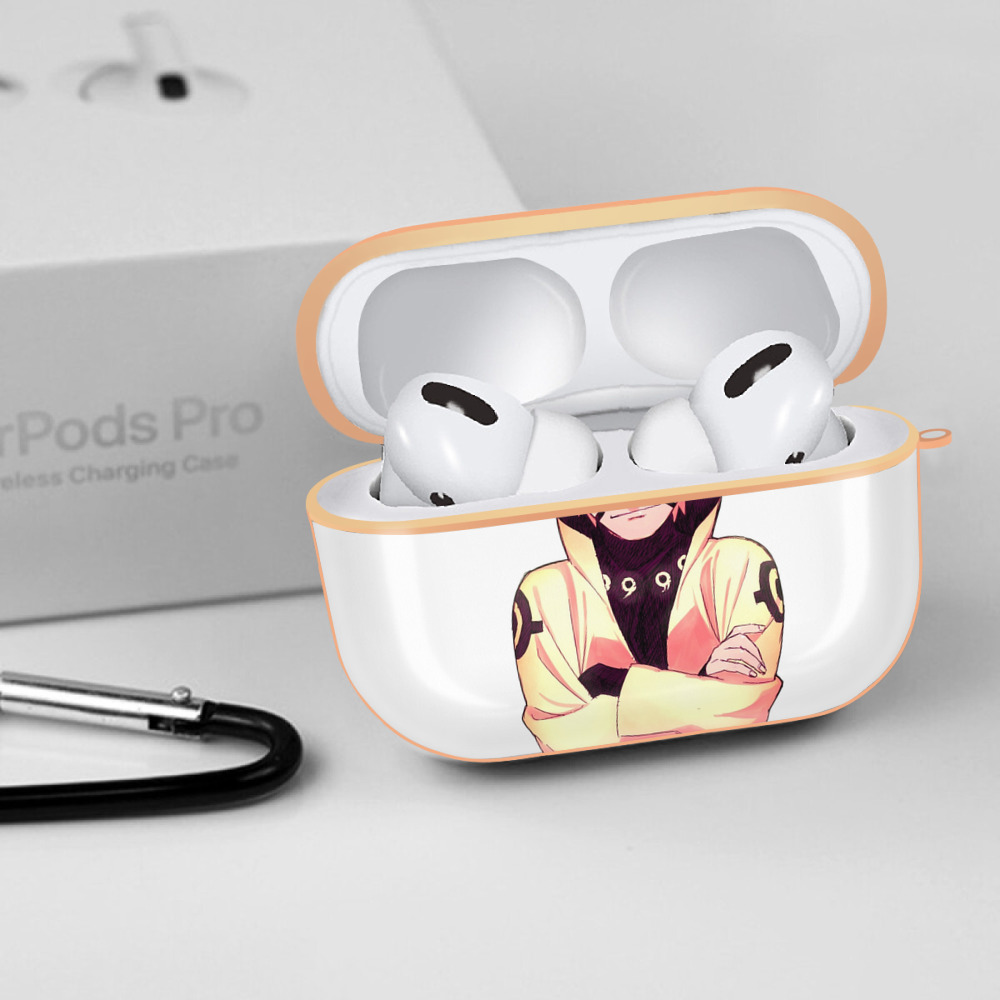 NARUTO -ナルト- うずまき ナルト Uzumaki Naruto 【AirPods Pro用】ハードシェル保護ケース｜耐衝撃・防指紋・カラビナ付き商品仕様