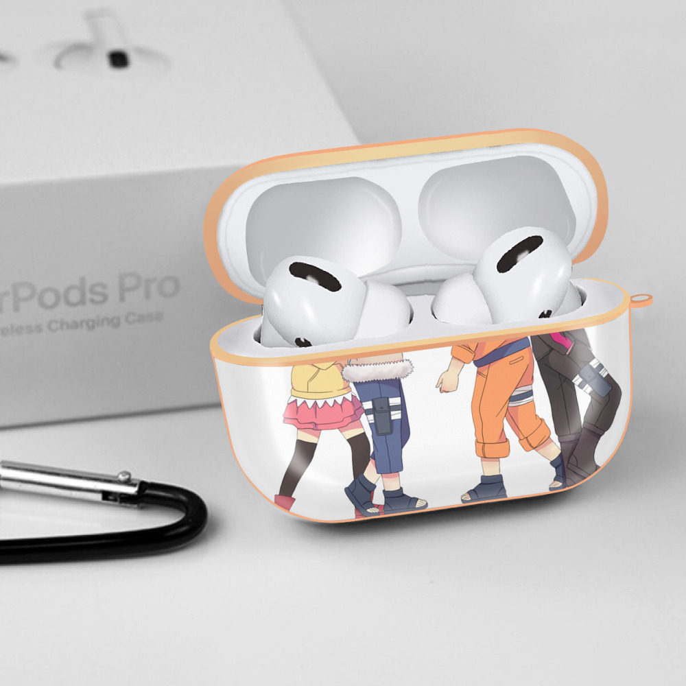NARUTO -ナルト- うずまき ナルト Uzumaki Naruto 【AirPods Pro用】ハードシェル保護ケース｜耐衝撃・防指紋・カラビナ付き商品仕様