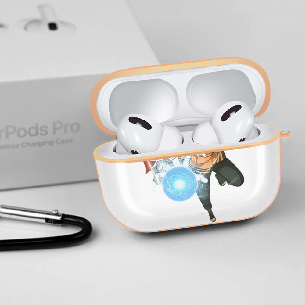 NARUTO -ナルト- うずまき ナルト Uzumaki Naruto 【AirPods Pro用】ハードシェル保護ケース｜耐衝撃・防指紋・カラビナ付き商品仕様