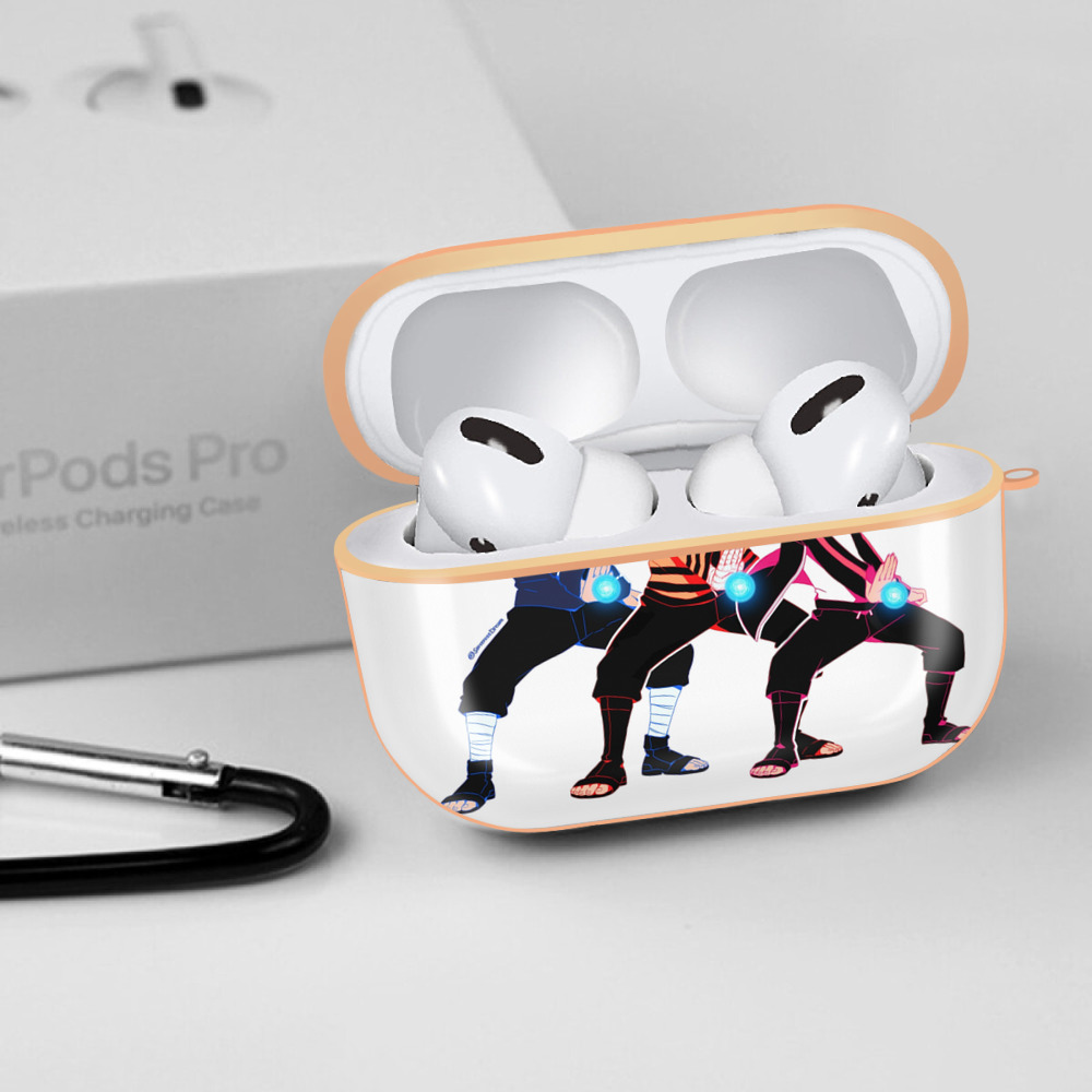 NARUTO -ナルト- うずまき ナルト Uzumaki Naruto 【AirPods Pro用】ハードシェル保護ケース｜耐衝撃・防指紋・カラビナ付き商品仕様
