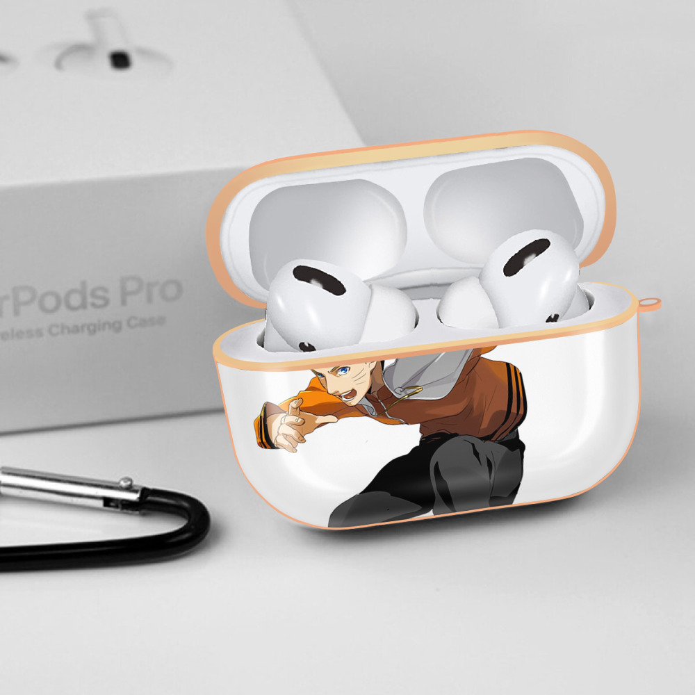 NARUTO -ナルト- うずまき ナルト Uzumaki Naruto 【AirPods Pro用】ハードシェル保護ケース｜耐衝撃・防指紋・カラビナ付き商品仕様