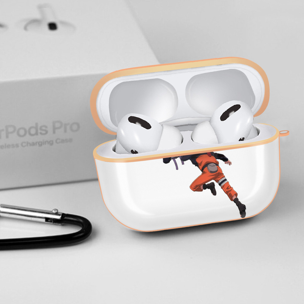 NARUTO -ナルト- うちは サスケ Uchiha Sasuke 【AirPods Pro用】ハードシェル保護ケース｜耐衝撃・防指紋・カラビナ付き商品仕様