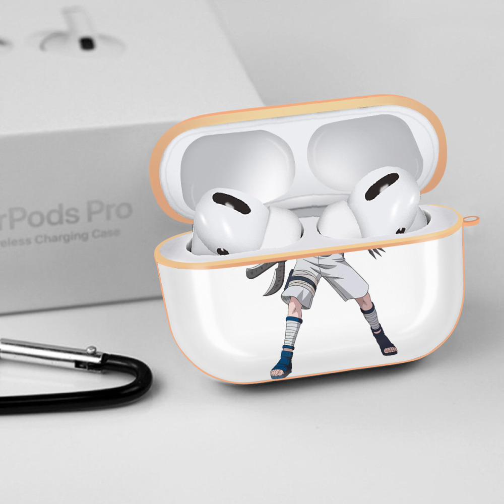 NARUTO -ナルト- うちは サスケ Uchiha Sasuke 【AirPods Pro用】ハードシェル保護ケース｜耐衝撃・防指紋・カラビナ付き商品仕様