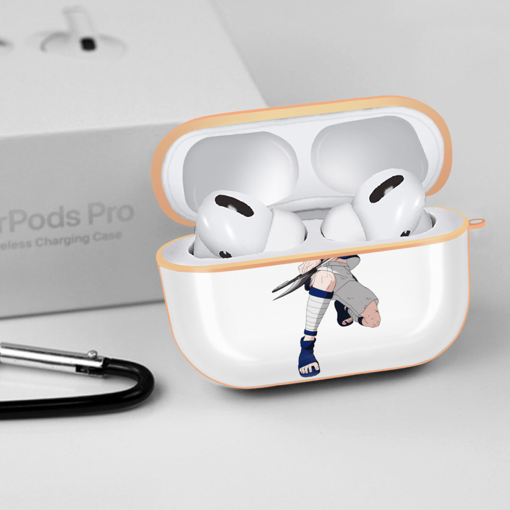 NARUTO -ナルト- うちは サスケ Uchiha Sasuke 【AirPods Pro用】ハードシェル保護ケース｜耐衝撃・防指紋・カラビナ付き商品仕様