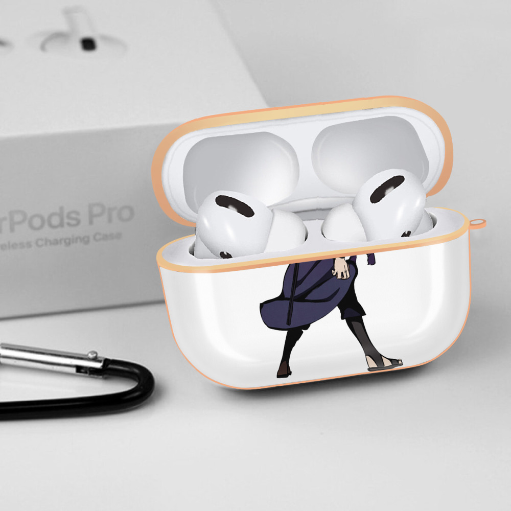 NARUTO -ナルト- うちは サスケ Uchiha Sasuke 【AirPods Pro用】ハードシェル保護ケース｜耐衝撃・防指紋・カラビナ付き商品仕様