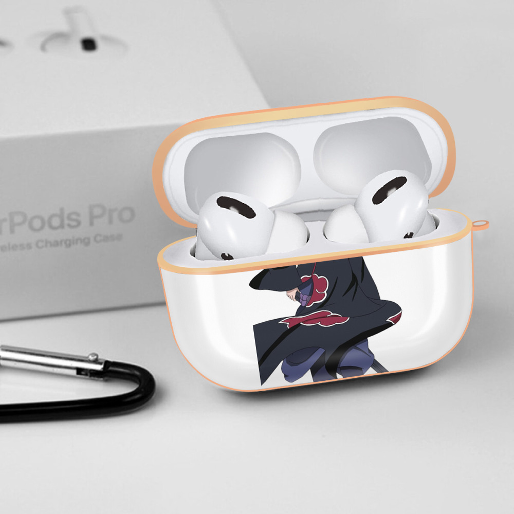 NARUTO -ナルト- うちは サスケ Uchiha Sasuke 【AirPods Pro用】ハードシェル保護ケース｜耐衝撃・防指紋・カラビナ付き商品仕様